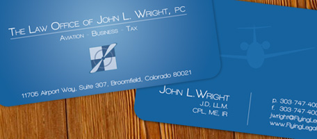 Flying Legal Business Cards